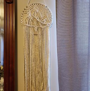 Macrame Mountain Scenery Wall Hanging